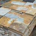 Грецький сланець Karistos жовтий (торц.20 см.)