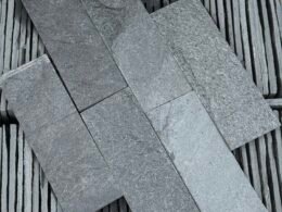 Індійський сланець Silver Grey (торц.10-30см.)