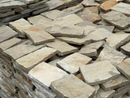 Теребовлянський пісковик сіро-жовтий (колотий, 2-3см)